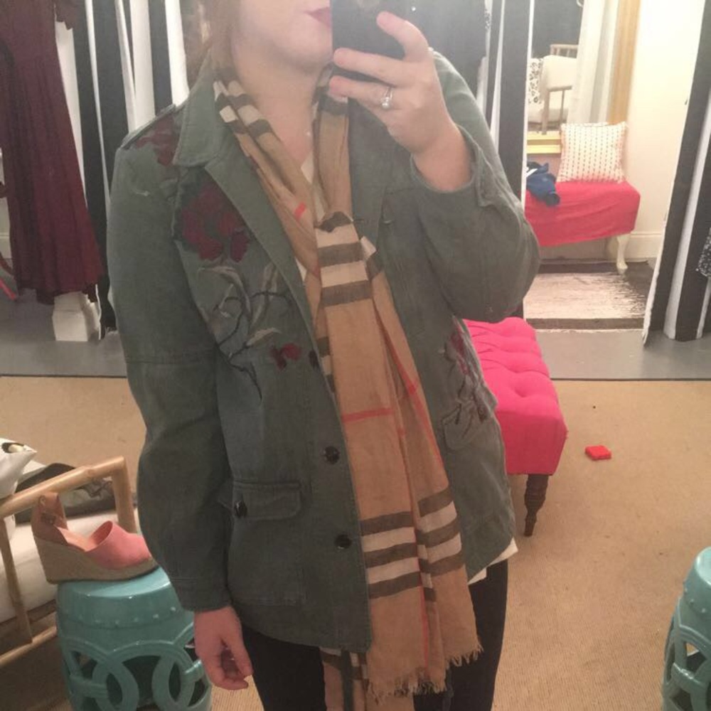 Green army jacket